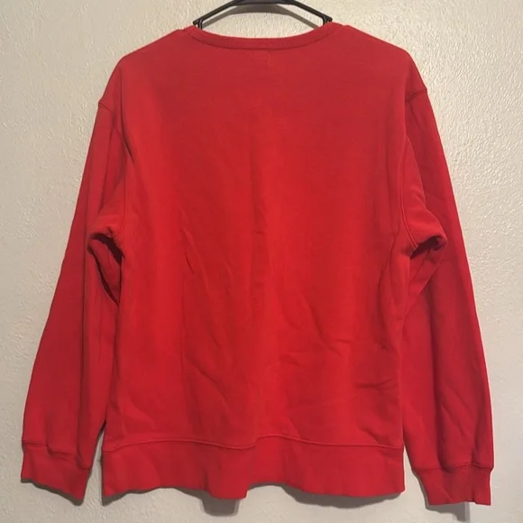 Calvin Klein Red Crew Neck Long Sleeve - Picture 3 of 3